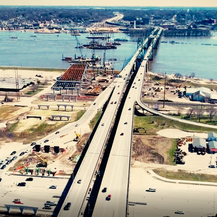 areal view of the quad cities 